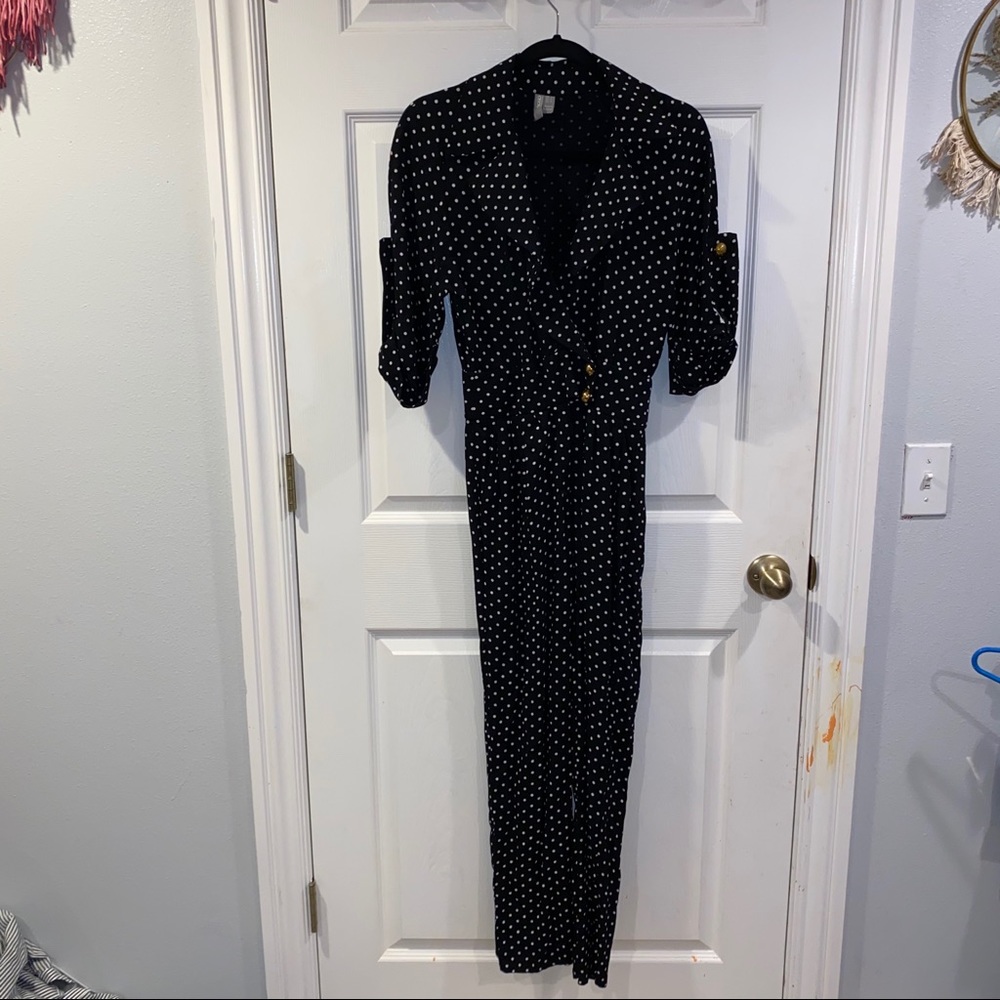 ASOS Retro Polka Dot Jumpsuit - Size 0